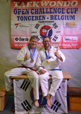 mit John Paolini (links) vom Taekwondo Sam Bardenbach